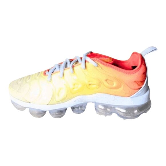 NIKE Air VaporMax Plus 'Opti Yellow Laser Crimson' Running Shoes Size 7.5 - Picture 7 of 9